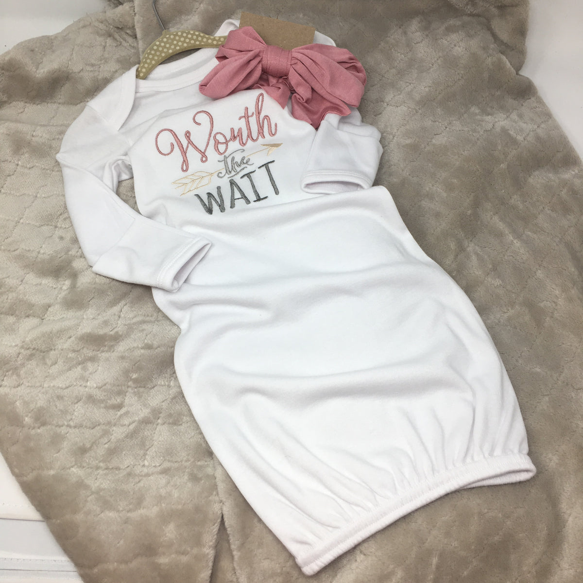 Girls Love Bug Infant Gown
