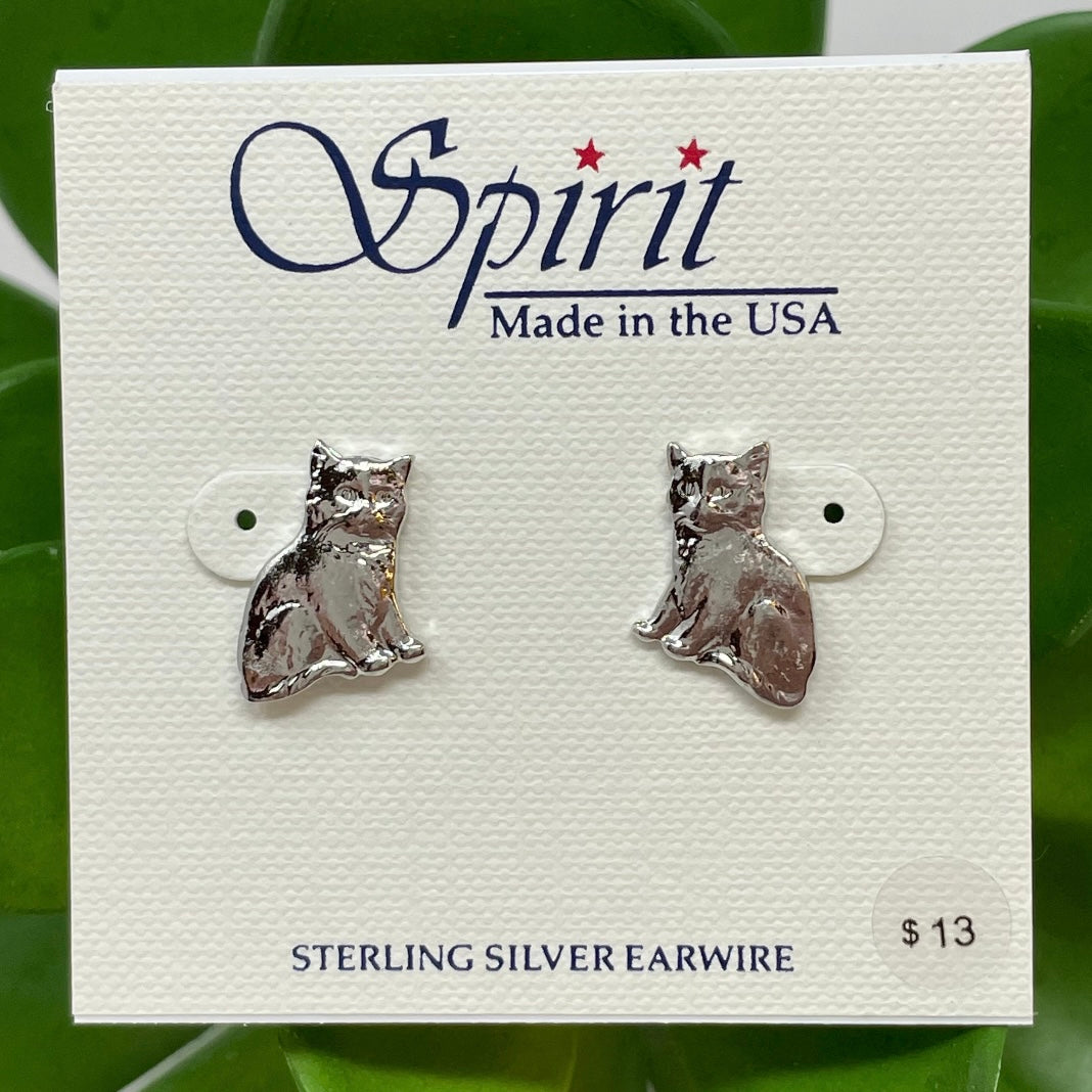 Lg Cat Post Earring Spirit