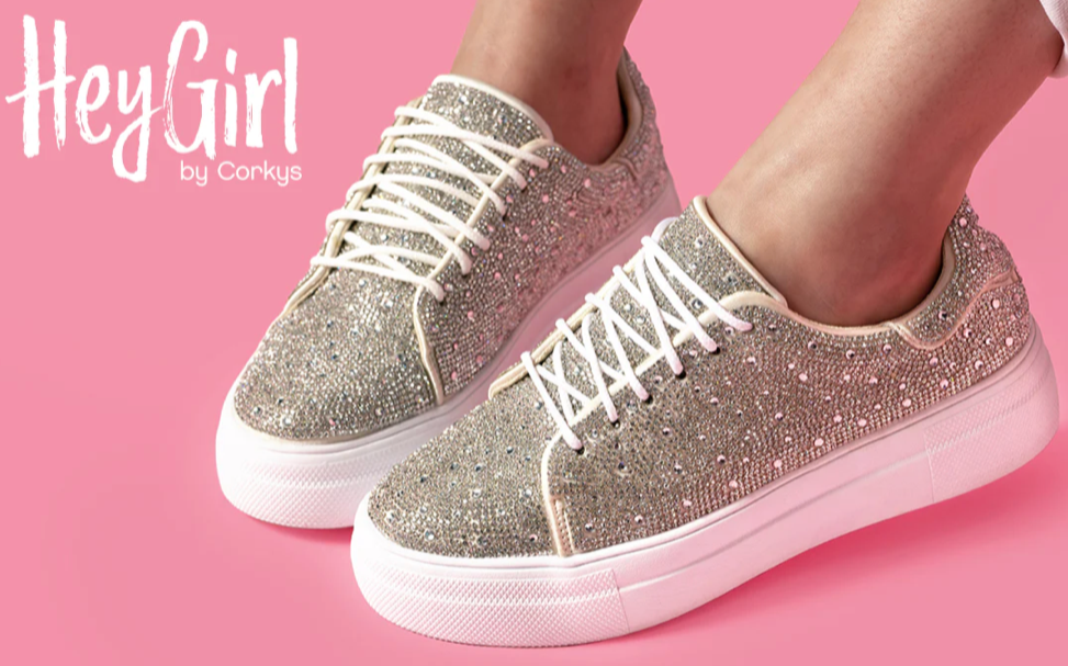 Clear shoes 2025 with rhinestones