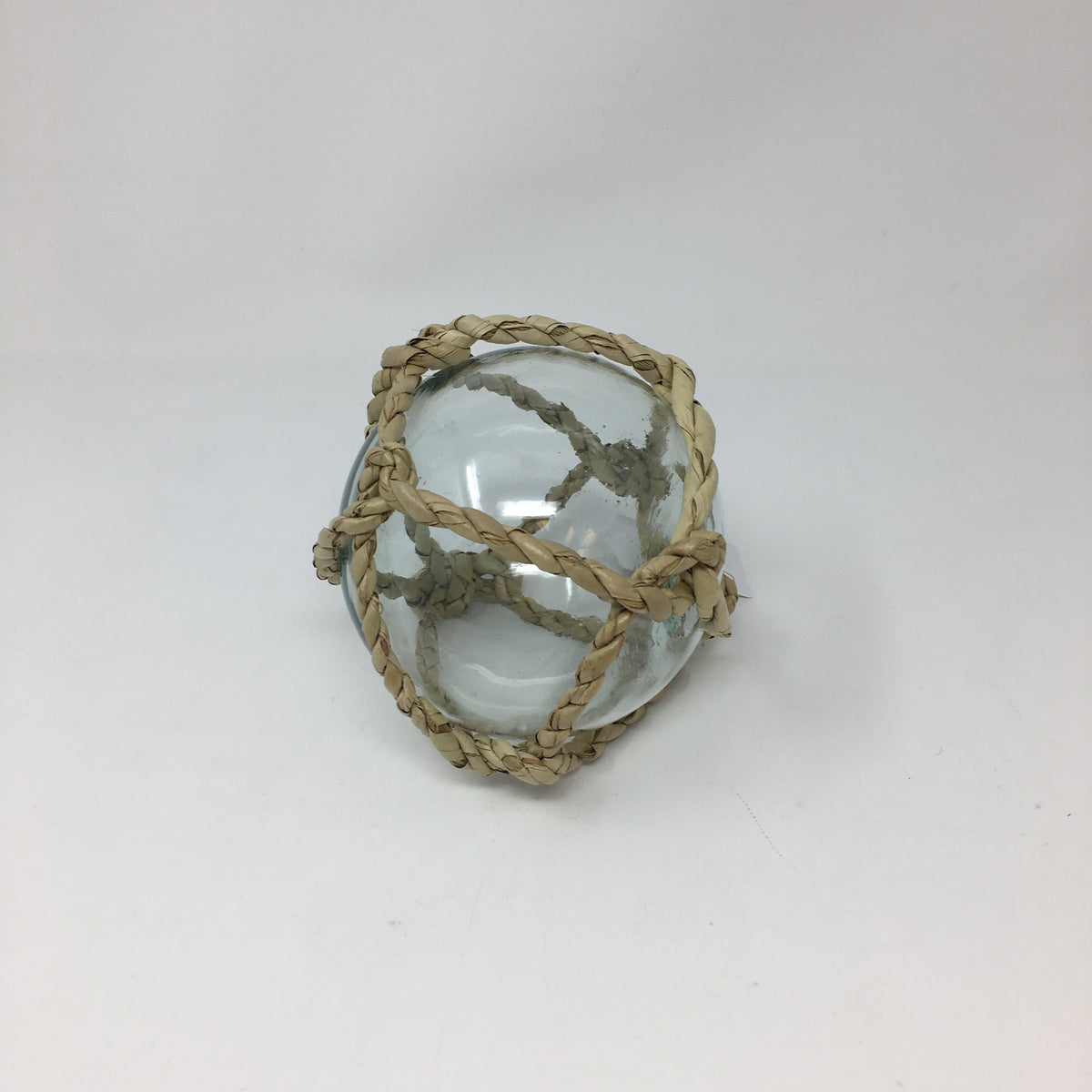 Glass Ball w/ Buri Rope Weave