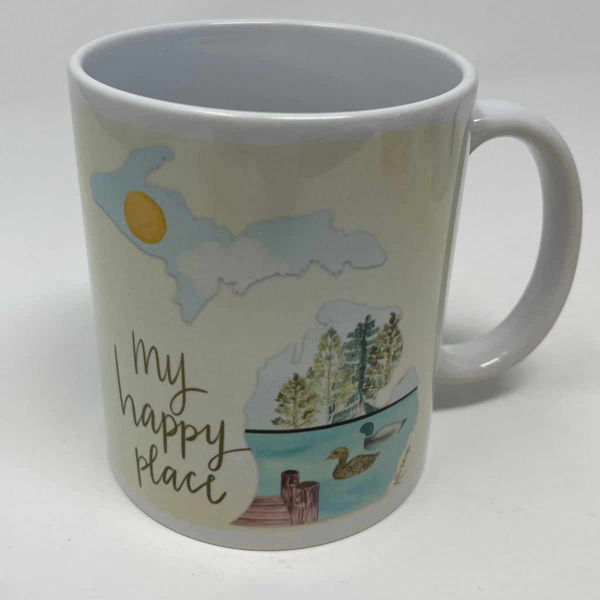 Polka Dot Mitten Michigan Mug