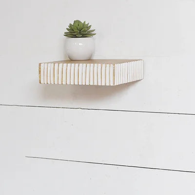 White Wood Wall Decor Shelf