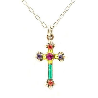 Dainty Color Cross Necklace