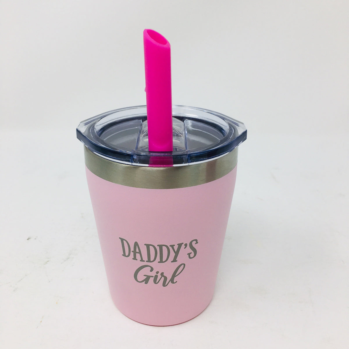 9 oz Child Stainless Tumbler w/ Straw