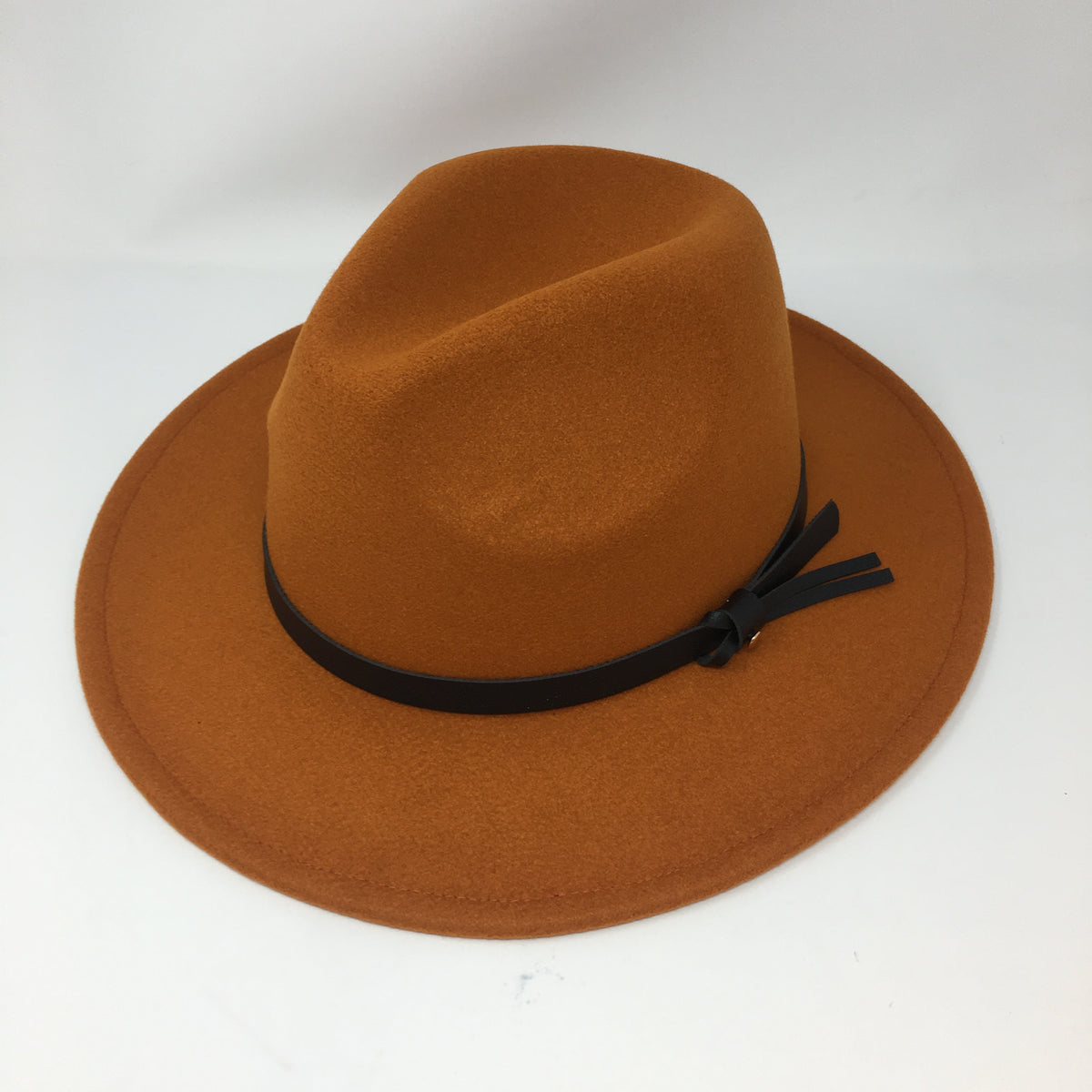 Small Brim Fedora w/ Leather Band