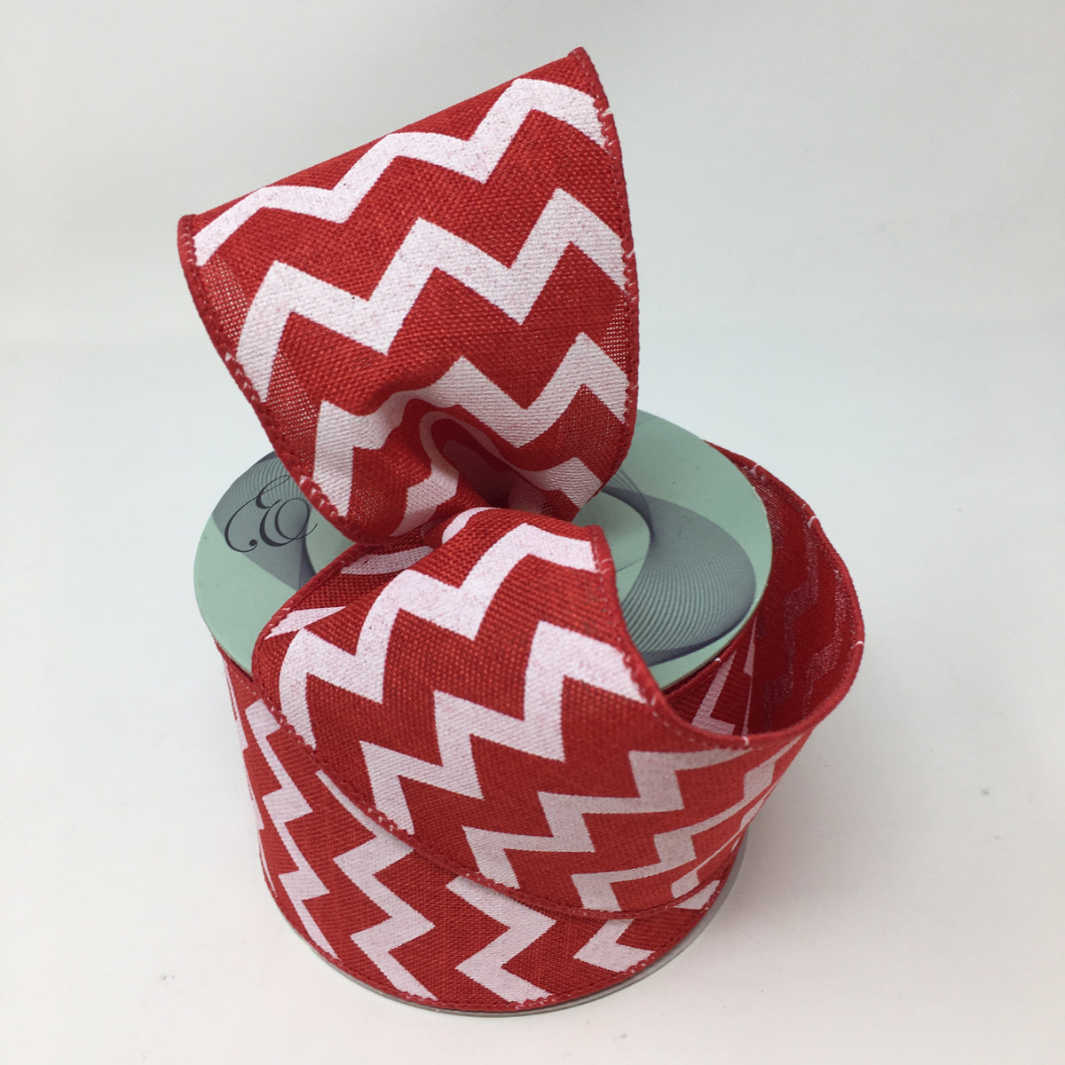 Red w/ White Chevron Ribbon