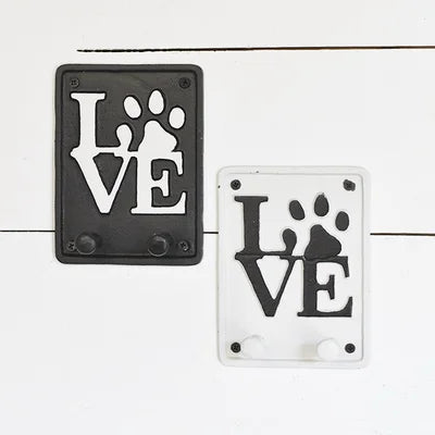 Blk/Wht Paw Love Sign