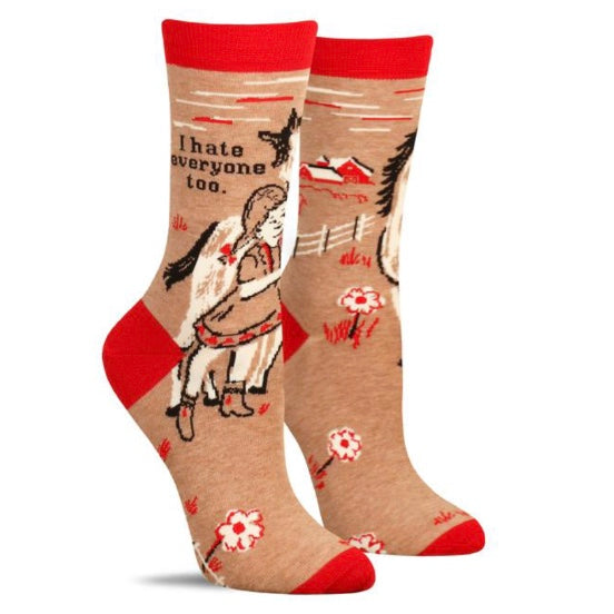 I Hate Everyone Too Women&#39;s Socks