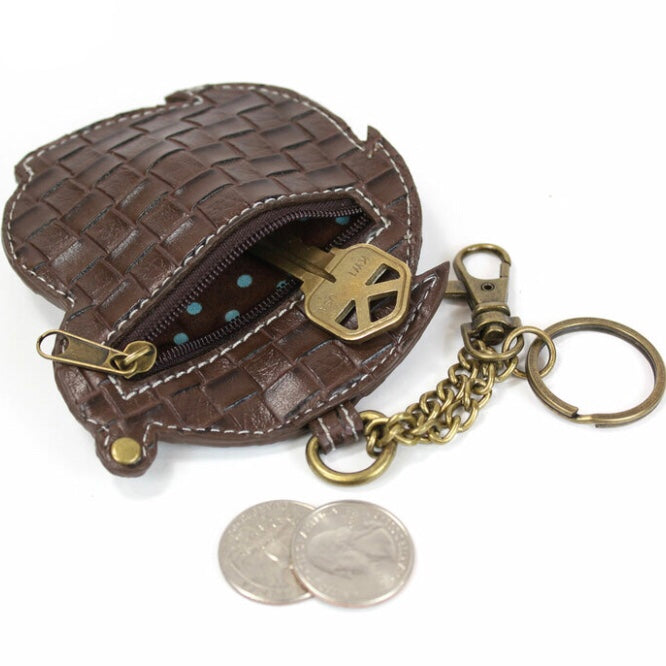 Amazon.com: Coin Change Purse with Key Ring - Slim Card Case Holder Wallet  : Clothing, Shoes & Jewelry