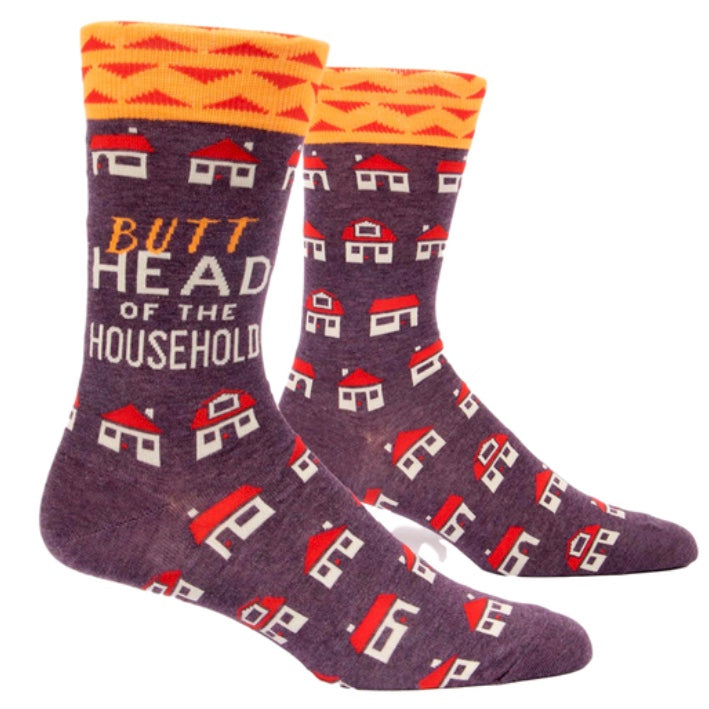 Butt Head Of The Household Men&#39;s Socks