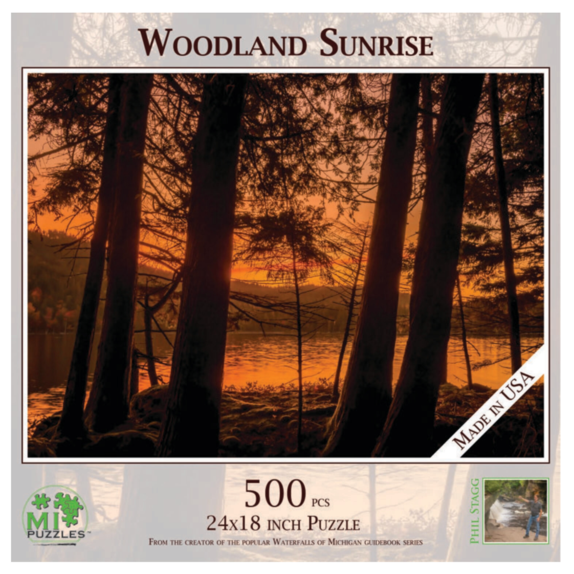 Woodland And Sunrise 500 pc Jigsaw Puzzle