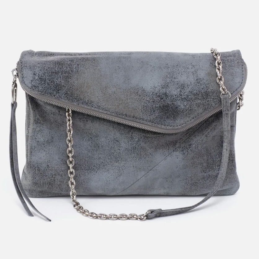 Gray suede discount crossbody bag