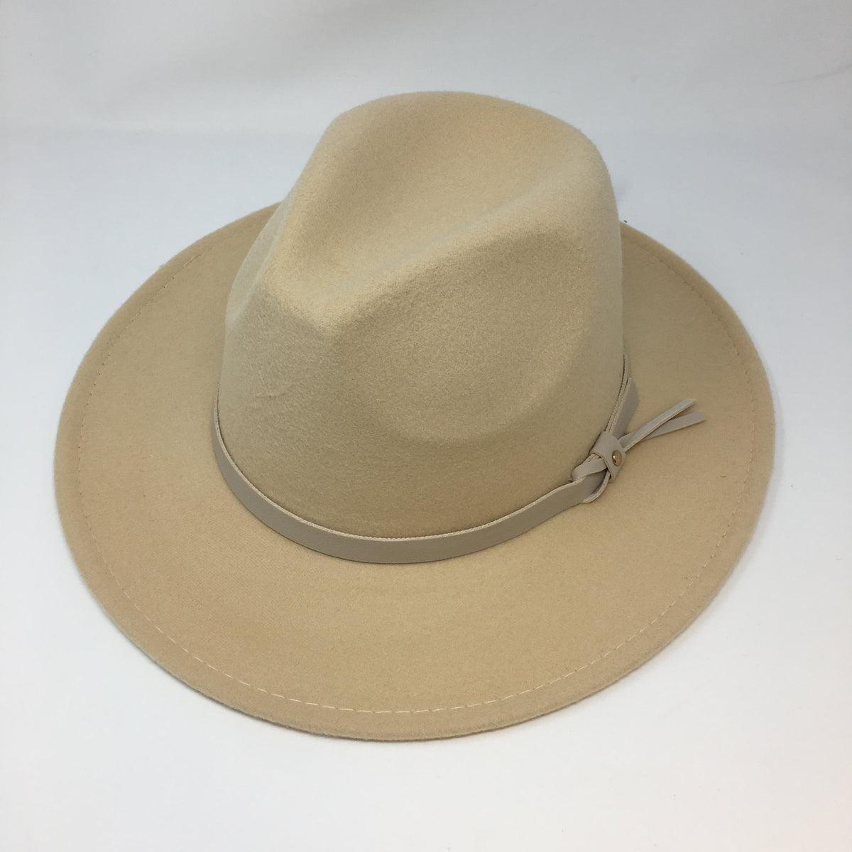 Small Brim Fedora w/ Leather Band