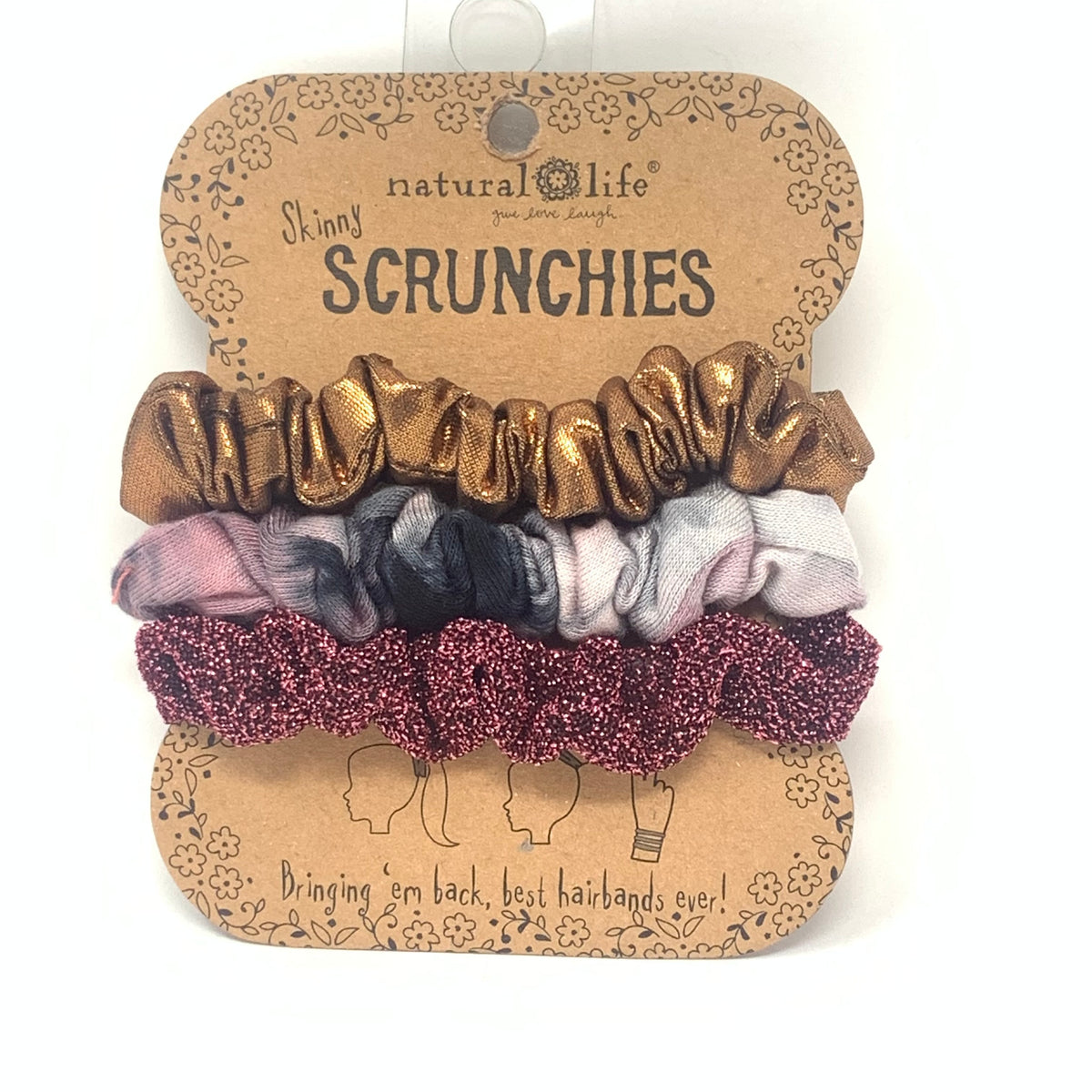 Natural Life Skinny Scrunchies