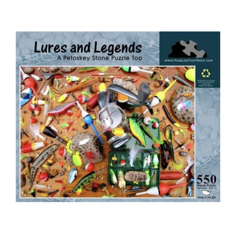 Lures And Legends A Petoskey Stone Puzzle 550 pc