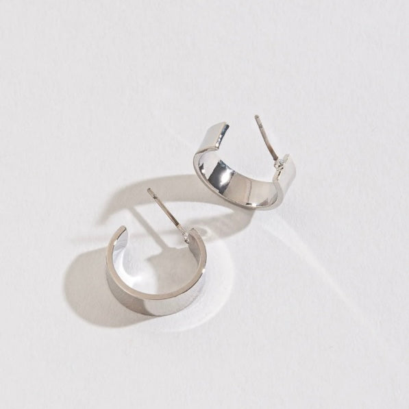 Sm Flat Hoop Earrings