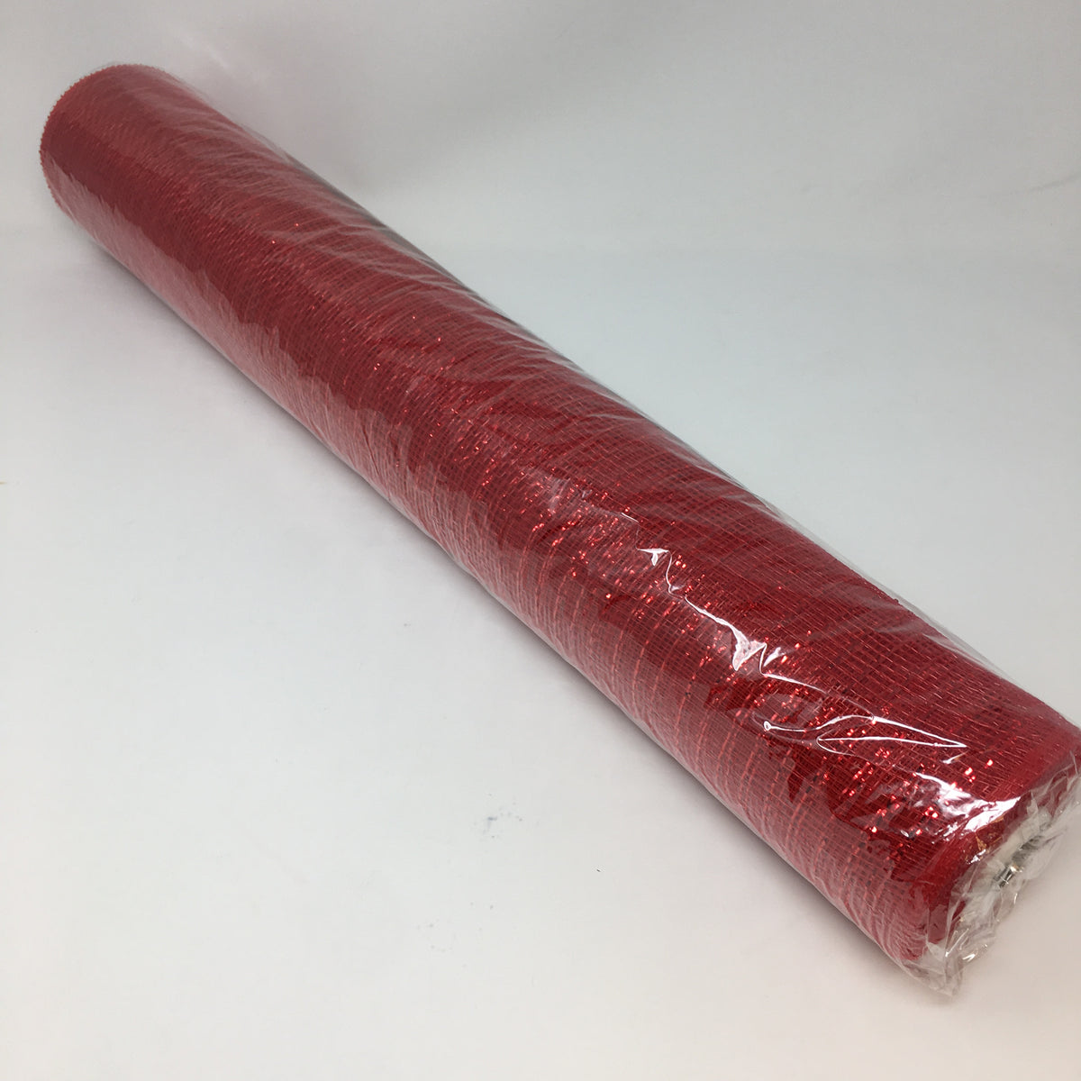 Red Foil Deco Mesh