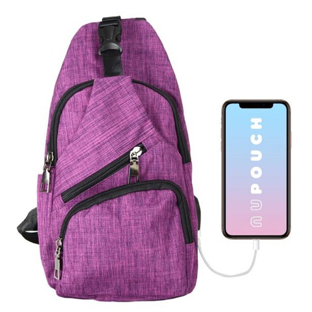 NU pouch anti-theft sling backpack