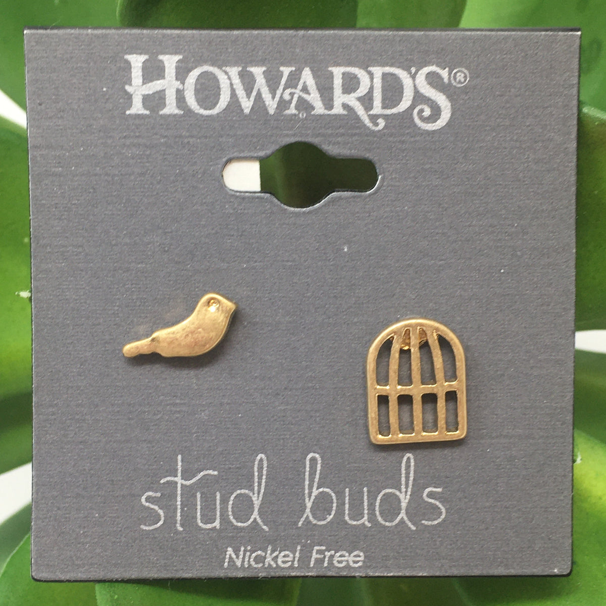 Bird Cage Stud Buds Earrings