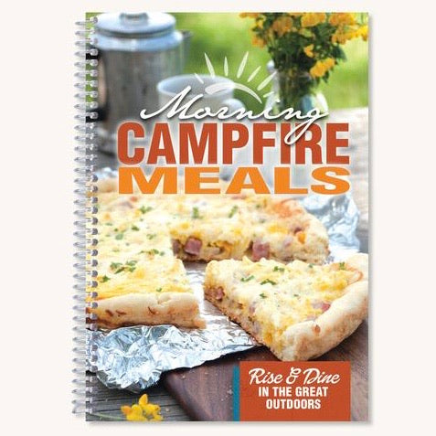 front cover of the spiral bound Morning Campfire Meals cookbook