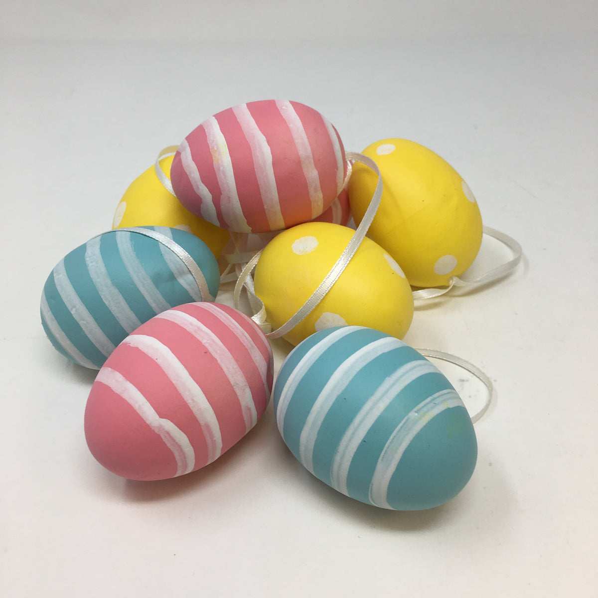8pc Set Easter Egg Ornaments