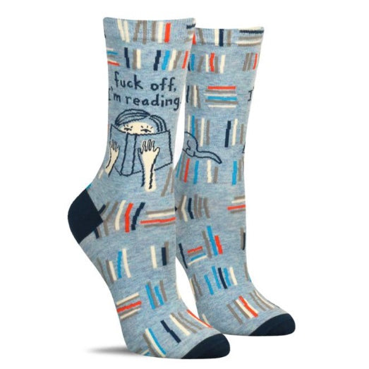 F**k Off I&#39;m Reading Women&#39;s Socks