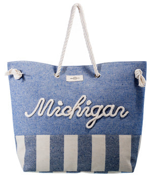 Large Rope Michigan Tote Bag