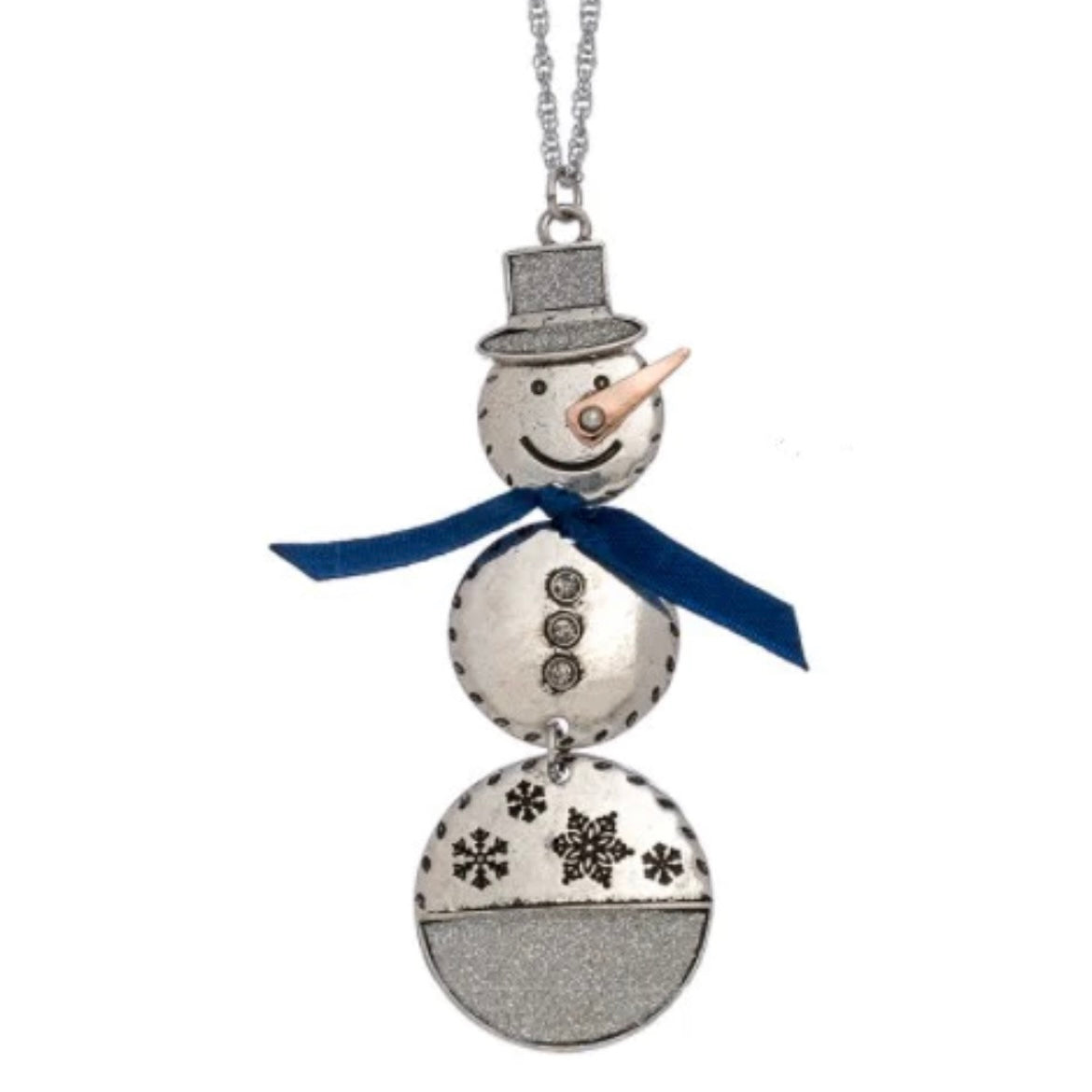 Let It Snow Snowman Pendant Necklaces