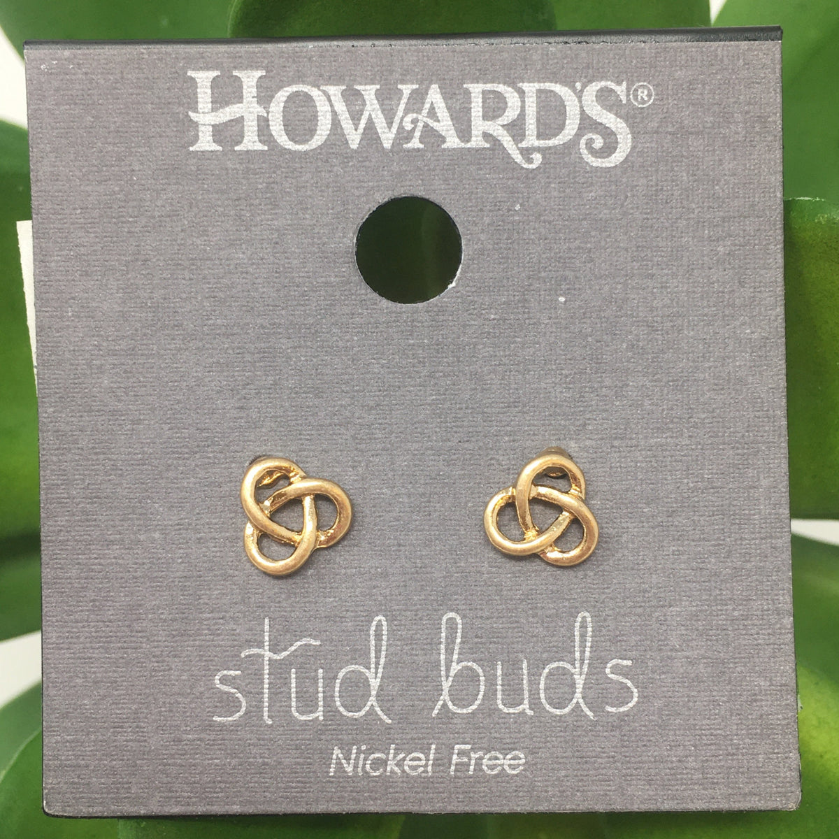 Trinity Stud Bud Earrings