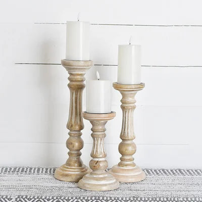 Carved Candle Holder