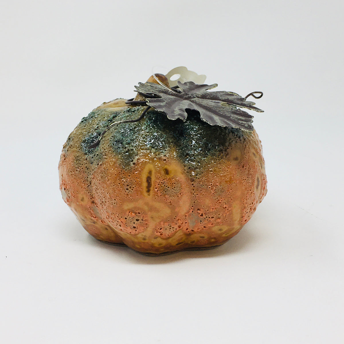 Small Rustic Ceramic Pumpkin