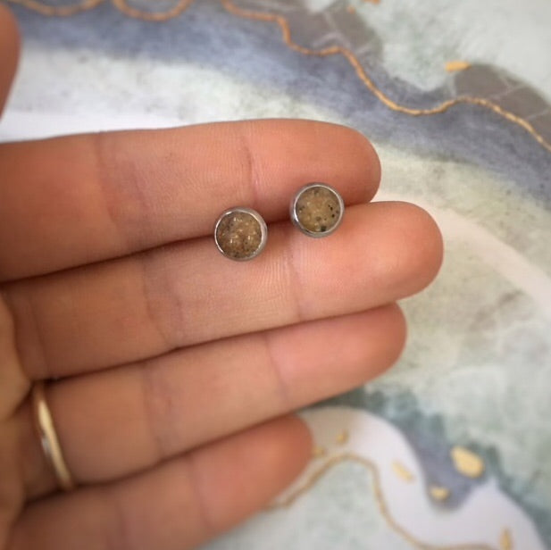 Great Lakes Sand Stud Earrings