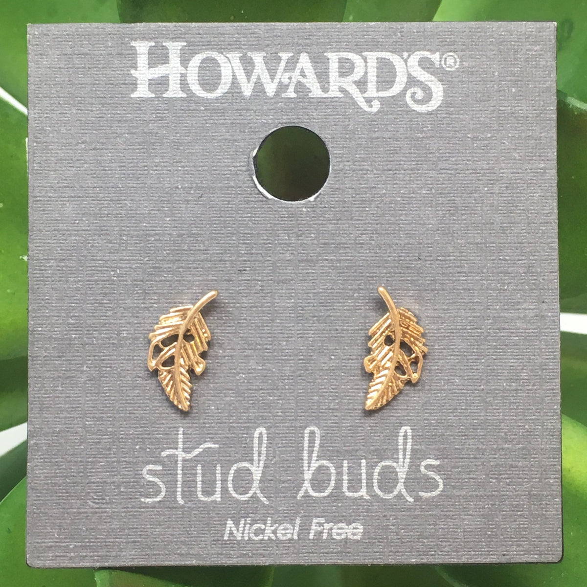 Feather Stud Buds Earrings
