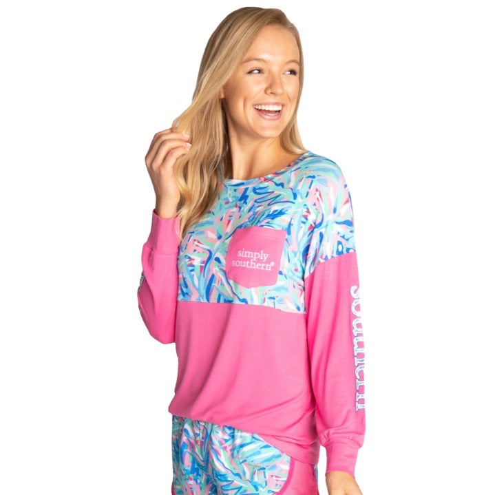 Pink Simply Jersey Abstract