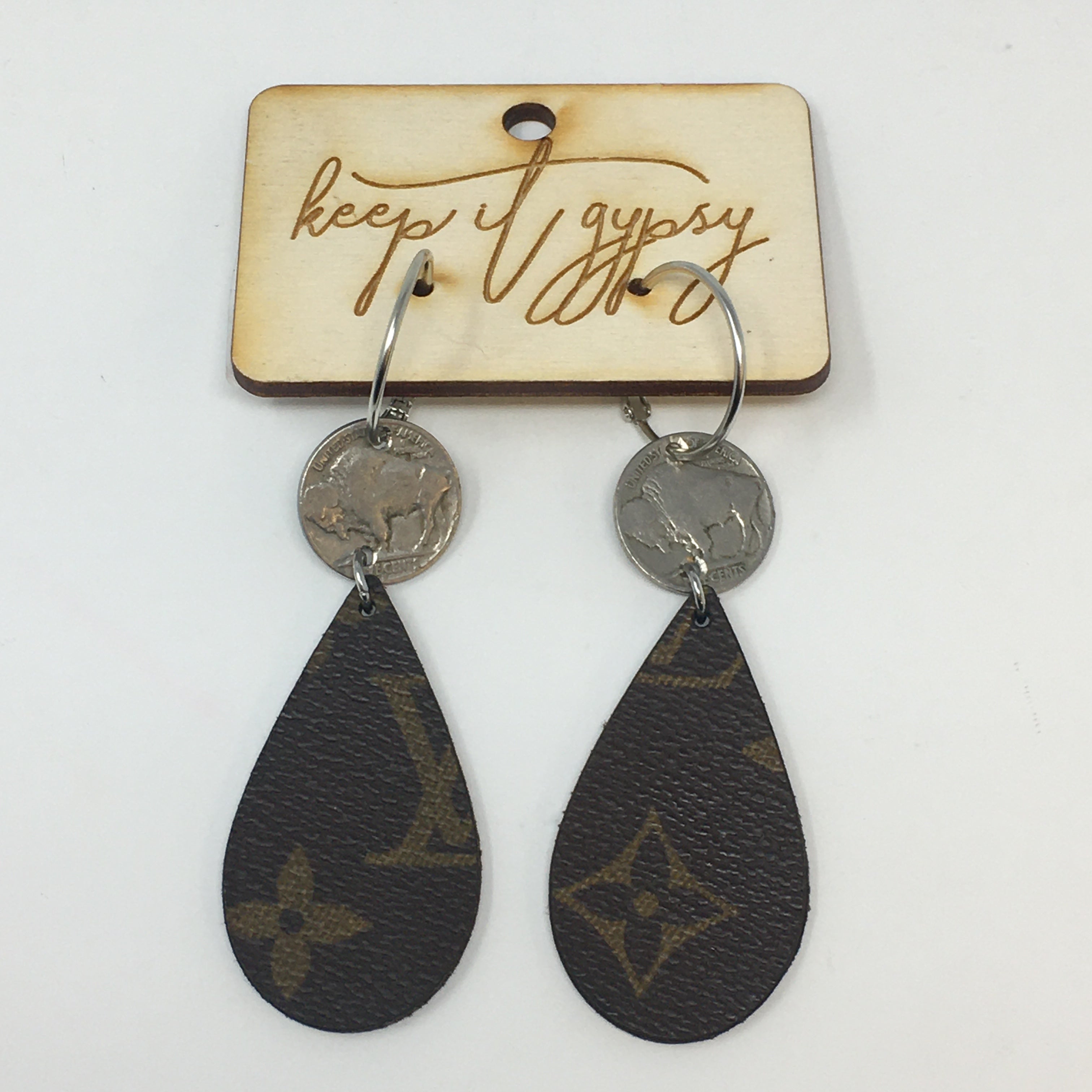 Louis Vuitton Earrings Leather 