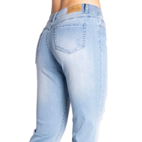 Boyfriend Bleach Ankle Jeans