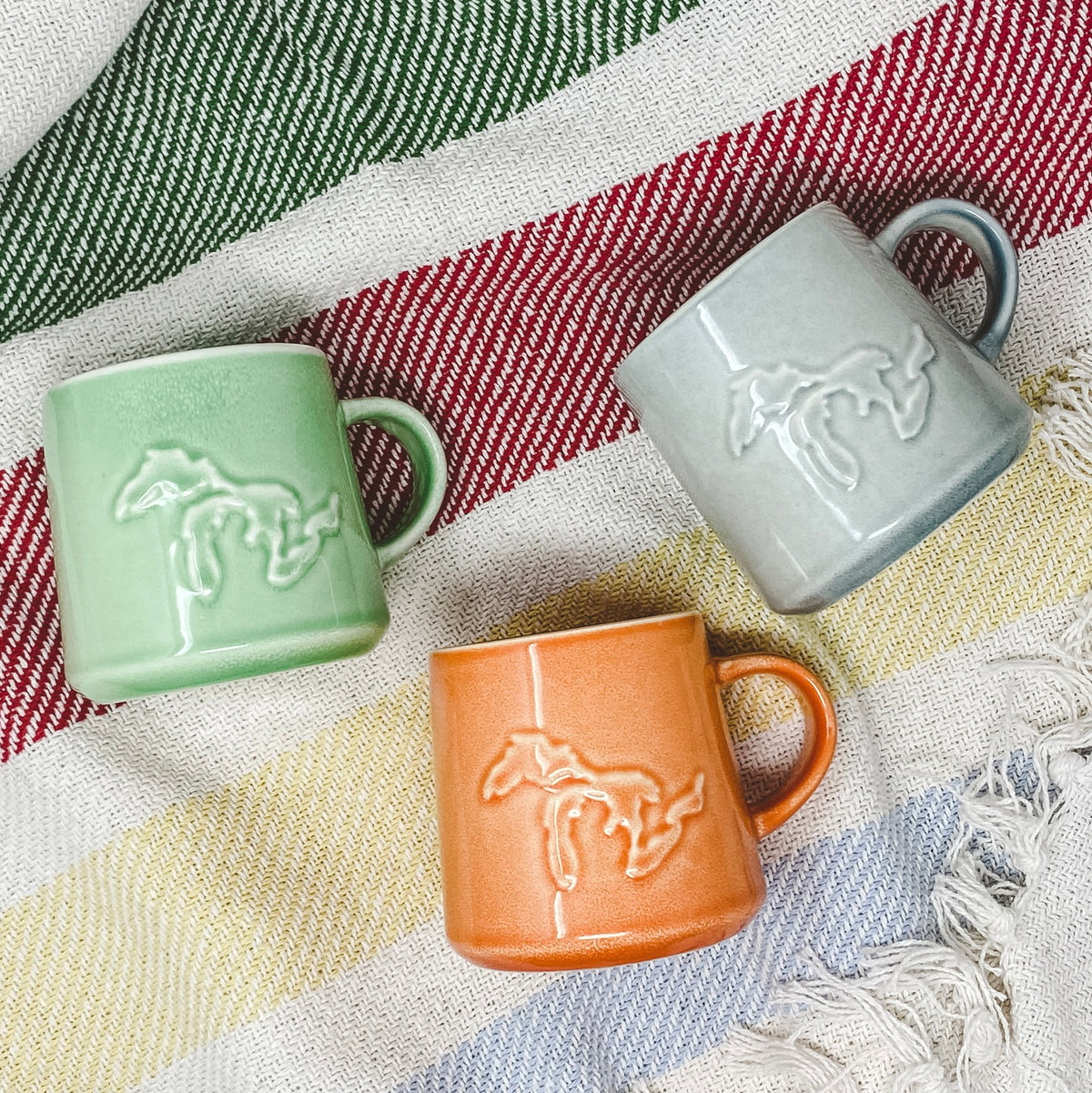 Great Lakes Embossed Mug