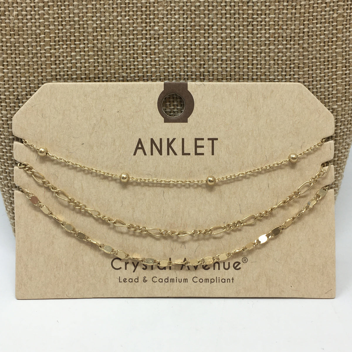 Set of 3 Anklets