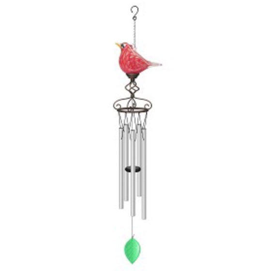 Solar Blown Glass Wind Chime