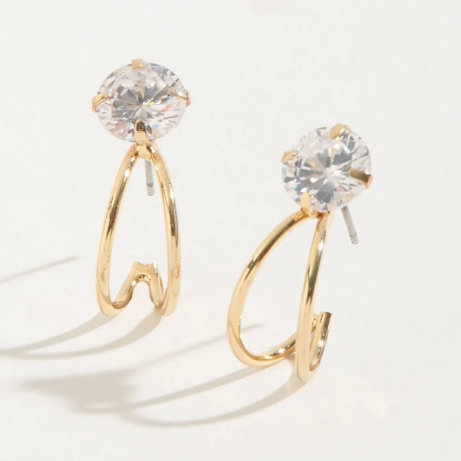 Double Hoop Dazzlers Earrings