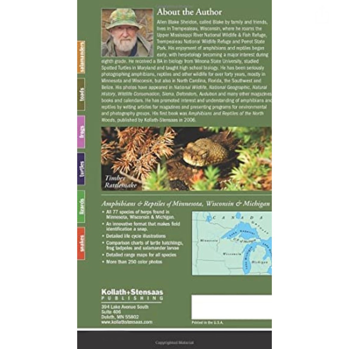 Amphibians &amp; Reptiles of MN, WI &amp; MI Field Guide