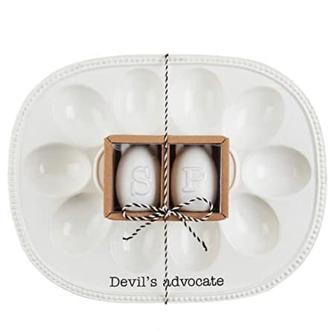 Deviled Eggs Tray &amp; Egg S&amp;P Shakers