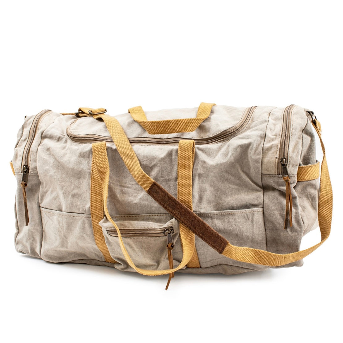 24&quot;x10&quot; Faded Washed Canvas Duffle