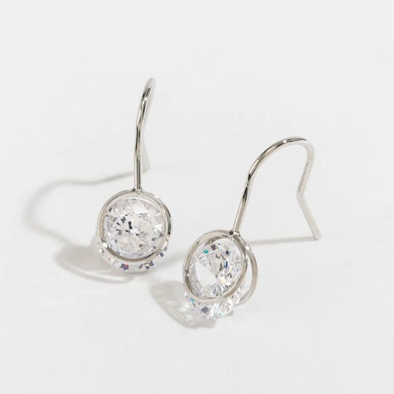 Round Drop Dazzlers Earrings