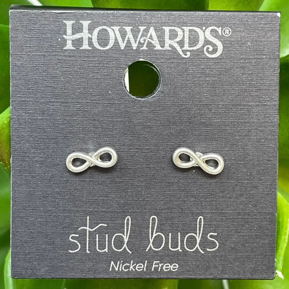 Infinity Stud Bud Earrings