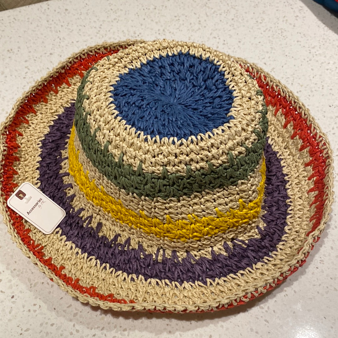 Crochet Raffia Pattern Sun Hat