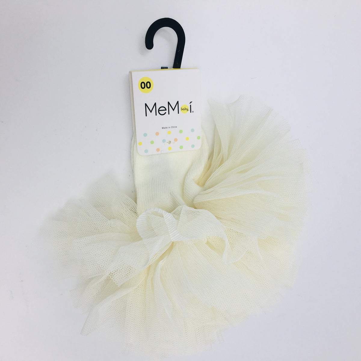 Winter White Tutu Infant Anklet Socks
