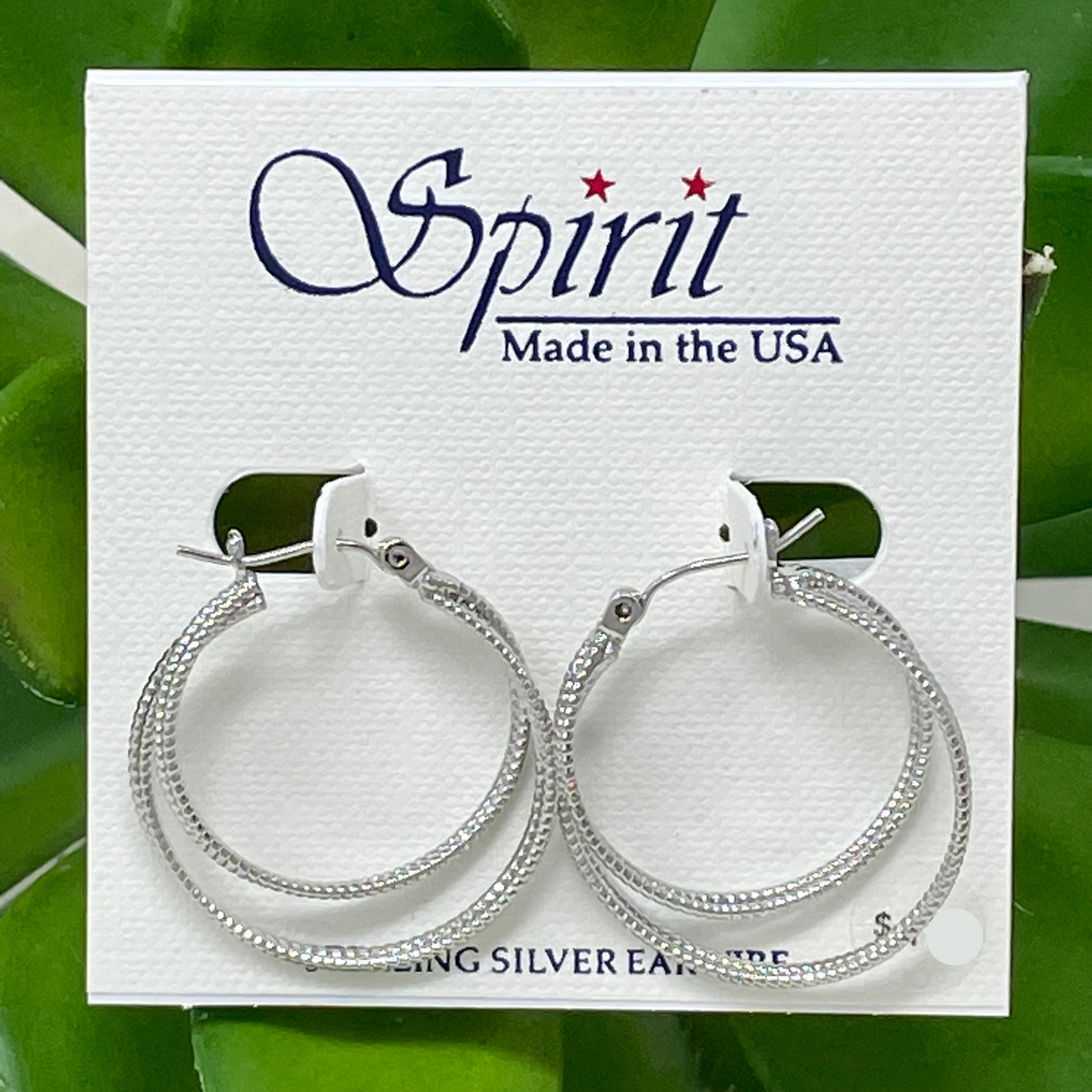 Double Interlocking Hoop Earrings Spirit
