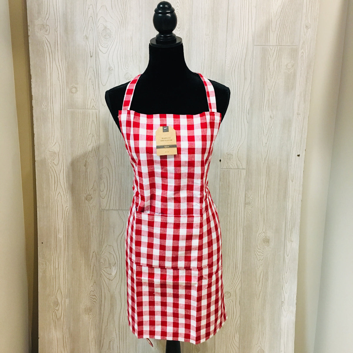 Buffalo Plaid Woven Apron