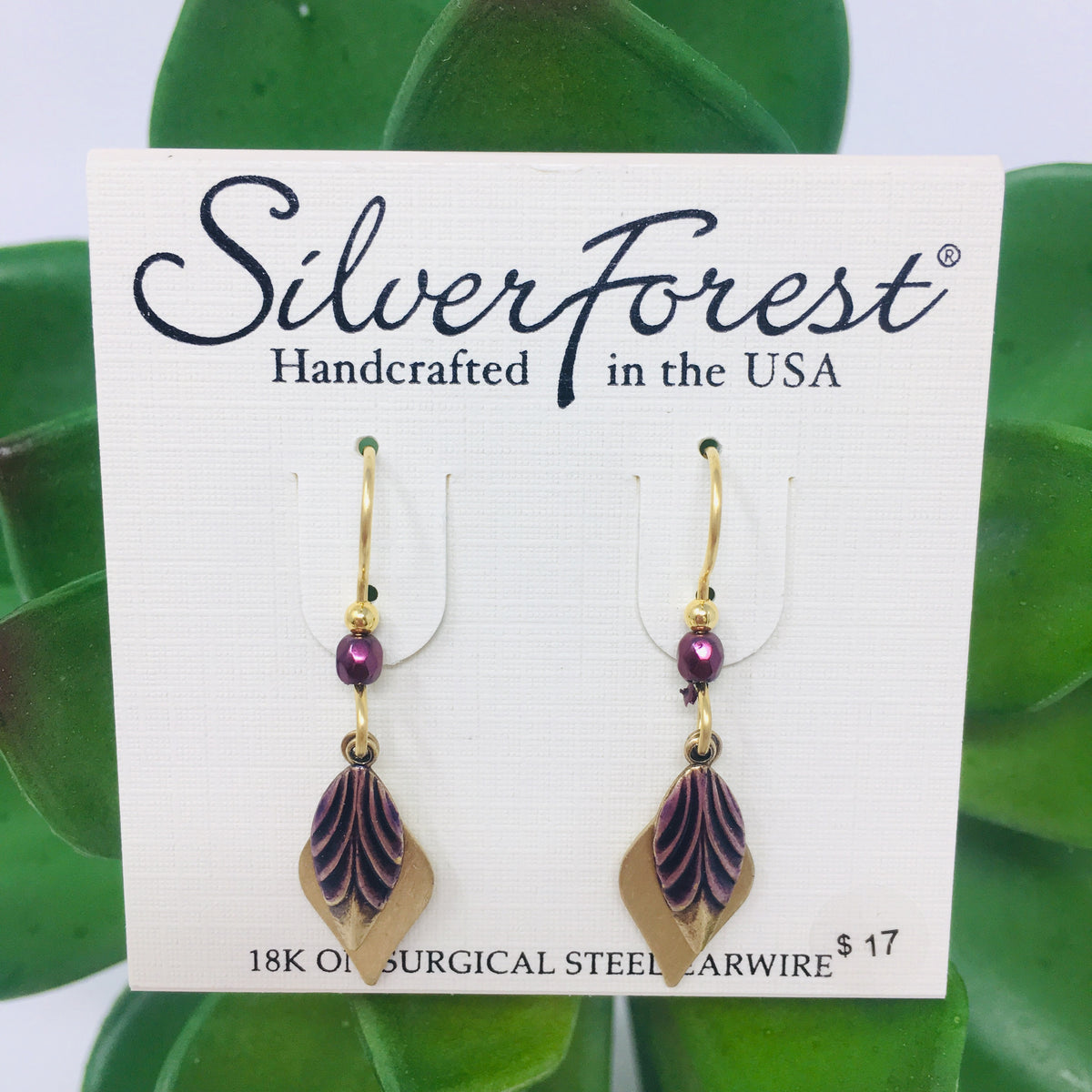 Gold Delicate Layered Shapes Earrings